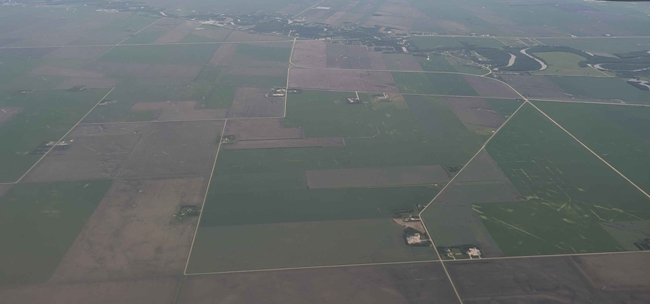 winnipeg from a plane